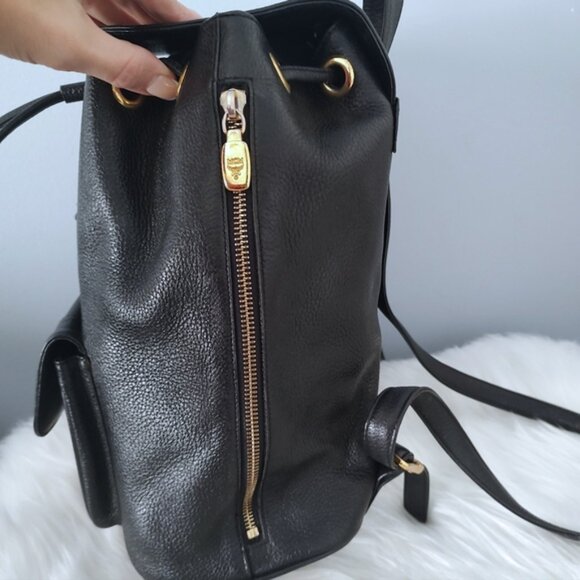 MCM vintage studded leather backpack w/COA EUC - Picture 5 of 11